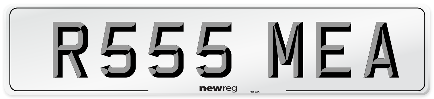 R555 MEA Number Plate from New Reg